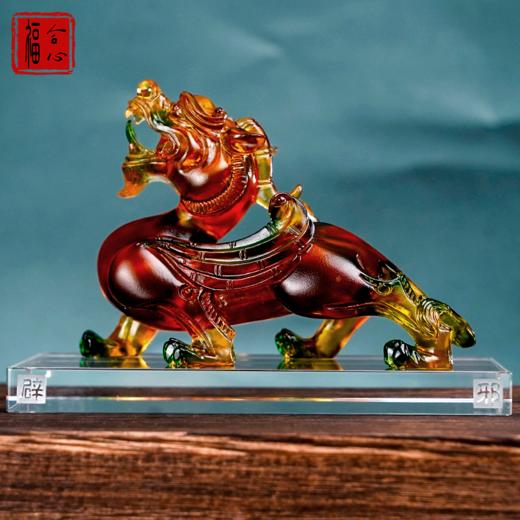 【黄老师推荐】古法琉璃貔貅（中） 商品图0