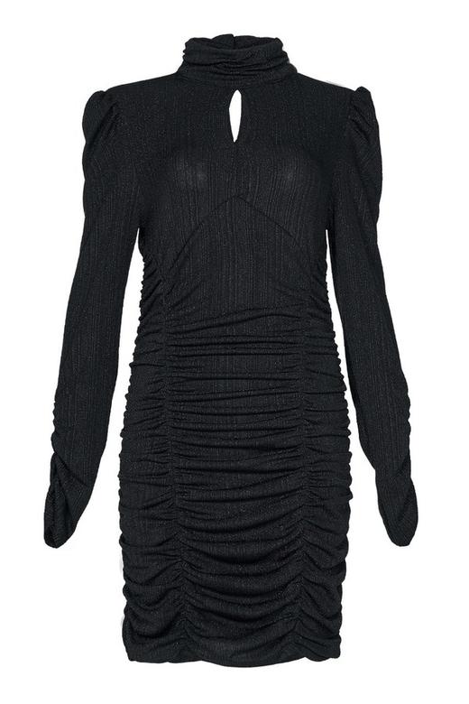 PUNK RAVE 水滴镂空立领修身连衣裙 11669 商品图4