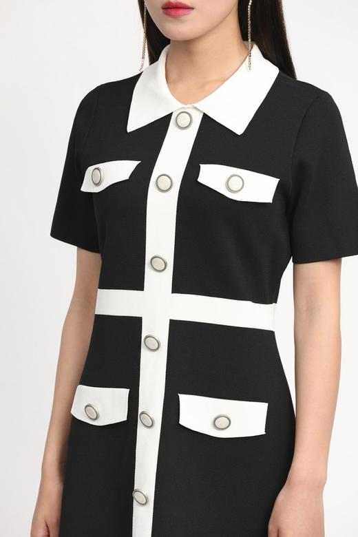 Le Malene 香奈儿风X型收腰连衣裙 11699 商品图3