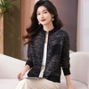 CC-103-H031新款早春拉链开衫针织衫女夹花毛衣外套宽松针织春秋外搭上衣 商品缩略图1