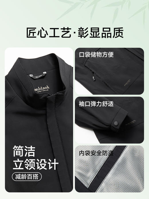 【新款DPS】大依优型大码立领夹克外套加肥加大肥佬休闲商务上衣男士胖子 商品图1