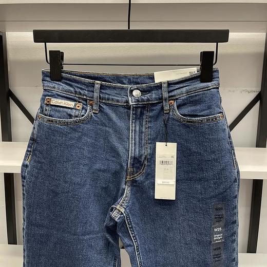 Calvin Klein Jeans/CK 女士棉混纺微弹五口袋休闲直筒牛仔长裤 商品图2