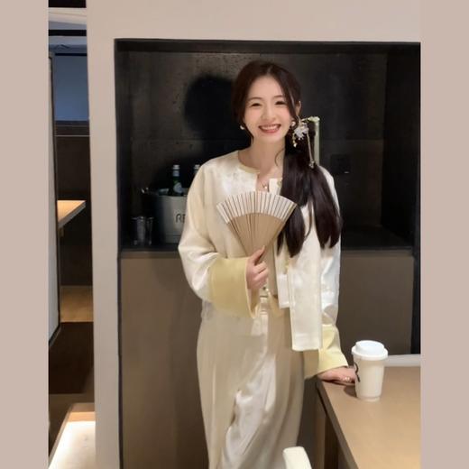 金蘑菇菇 裤王回归 新中式版/暗纹提花西裤版阔腿裤 商品图4