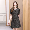 DNO-5BA1118春夏新款高端精致短袖连衣裙法式优雅气质小香风珍珠圆领裙女 商品缩略图0