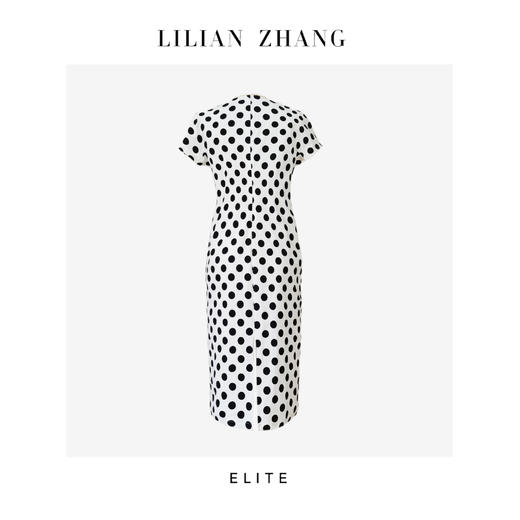 E系列—Vintage—法式经典Lday一赫本风连袖黑白波点连衣裙 2401040 商品图1