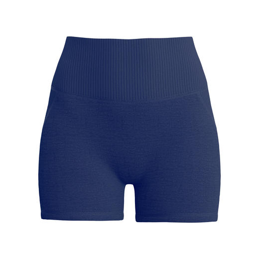 跃牌【瑜堂系列】蜜桃条纹双拼短裤收腹高腰透气收腹塑形无痕提臀瑜伽裤JYMA057 商品图4