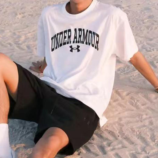 安德玛UA  APAC HALF SLEEVE WM TEE 男士运动短袖T恤 1387994-100 商品图0