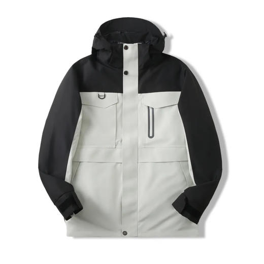 三合一!2025可拆羽绒内胆!户外机能防风防水加厚硬壳冲锋外套羽绒服情侣款！ 商品图6