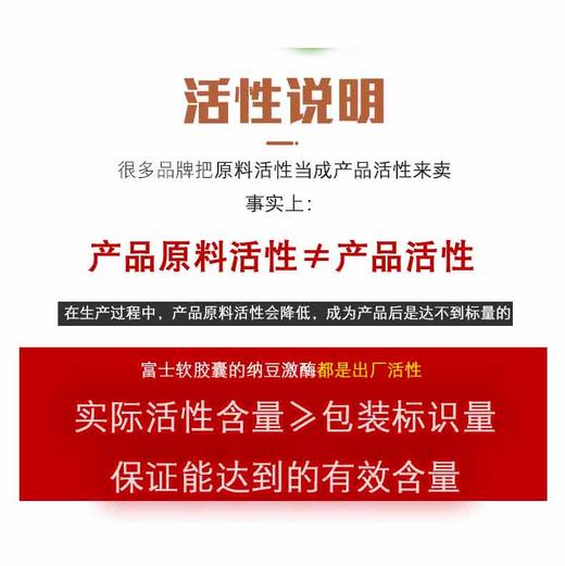 斯诺森纳豆10000FU每天呵护血管健康 日本富士首位软胶囊上市公司出品 商品图8