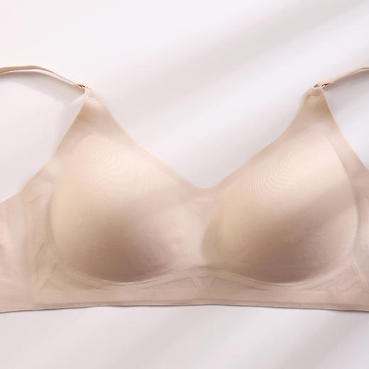 美奈川 无痕蚕丝小V领裸感文胸 BRA11469 商品图7