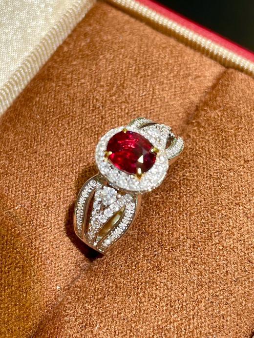 1ct刻面红宝石戒指 商品图2