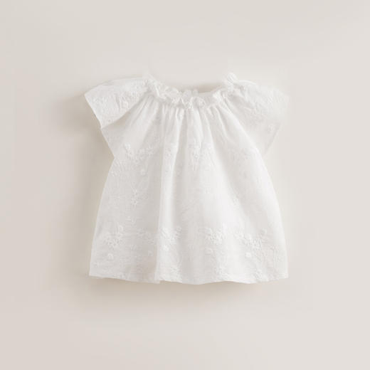 【马克珍妮 芦芙】夏装新款 女童精致刺绣纯棉小衫230518 商品图2