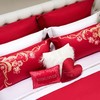 【春上新】10楼罗卡芙ROYALCOVER100支全棉绣花欧式婚庆 红色四件套 贝拉之恋-红240* 240cm吊牌价8980元 活动价4980元 商品缩略图2