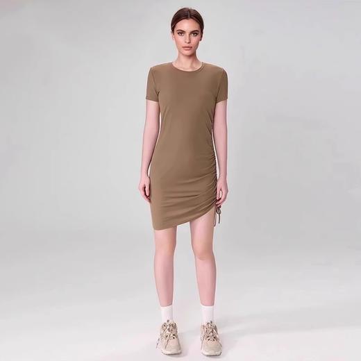 【3~5天发货】跃牌【美度空间】系列 新款夏季圆领连衣裙褶皱抽绳裙子LYQ42024 商品图4