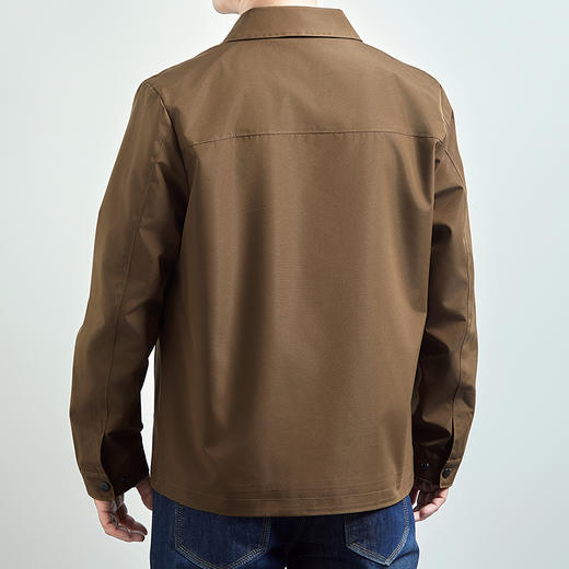 【新款DWD】大依优型加肥加大码休闲翻领夹克高级春秋新款商务夹克衫上衣男士 商品图1