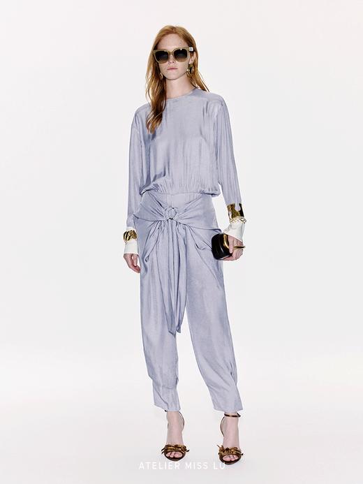 【丹麦夏日】金属圆环拼接飘片设计醋酸连体裤 商品图0