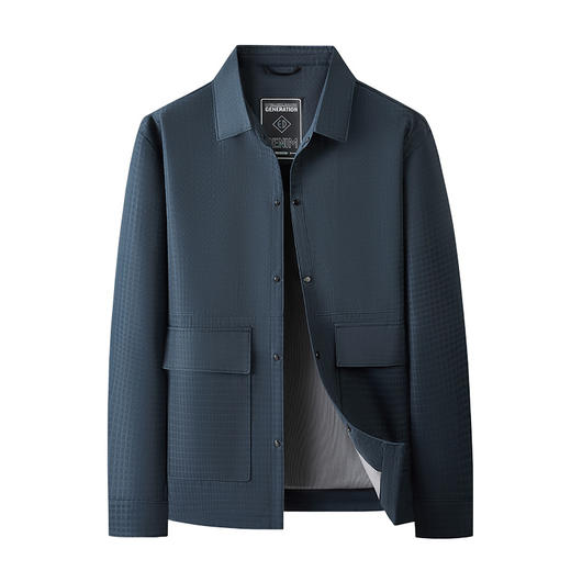 【新款DWD】大依优型大码加肥加大码翻领夹克外套时尚商务夹克上衣男士休闲 商品图6