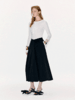 【周末美术馆】捏褶设计大摆A字伞裙 商品缩略图3