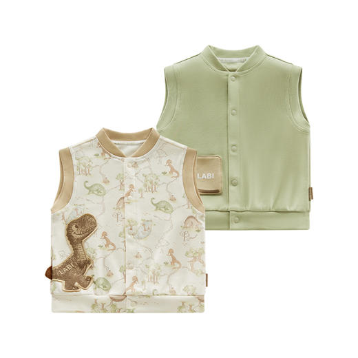 拉比-童衣类（春）I5丛林马夹灰绿（PH) 商品图0