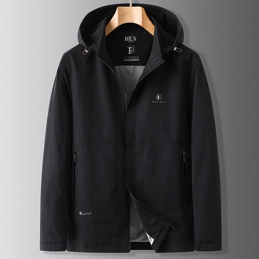 【可拆卸帽】【DWP】大依优型大码运动休闲夹克衫上衣男春季加肥大码户外登山服外套 商品图0