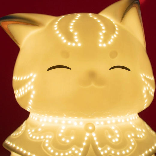 宫猫纳福·陶瓷灯 商品图3