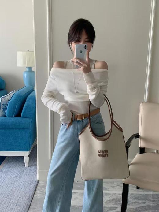 缪缪24新款hobo托特腋下包，秋冬系列限定款（HH） 商品图6