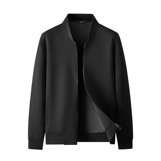 【新款DWD】大依优型大码男装男加肥加大码夹克轻商务外套休闲夹克上衣胖子 商品图3