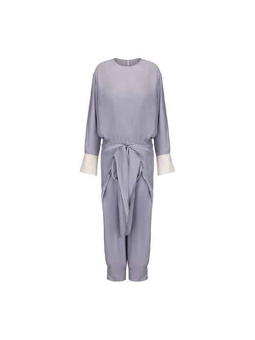 【丹麦夏日】金属圆环拼接飘片设计醋酸连体裤 商品图4