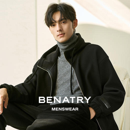 贝纳川休闲时尚男士连帽外套ECP400001402 商品图1