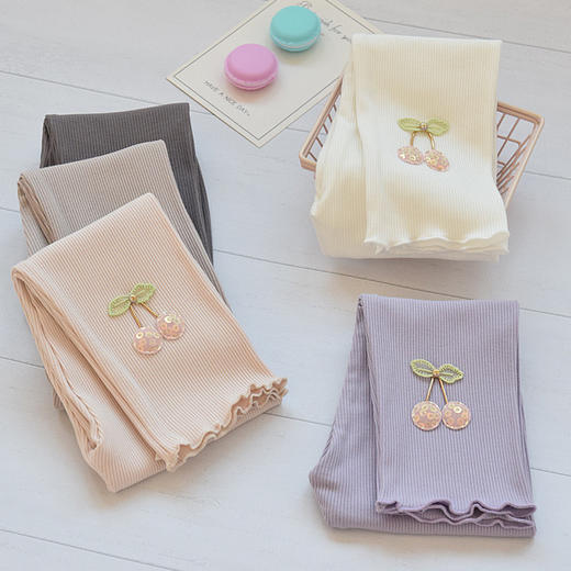 【春季上新！柔软透气】女童打底裤 春季薄款 儿童长裤外穿 1-4岁婴儿春秋女宝宝女孩裤子-QQ 商品图0