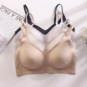 美奈川 无痕蚕丝小V领裸感文胸 BRA11469