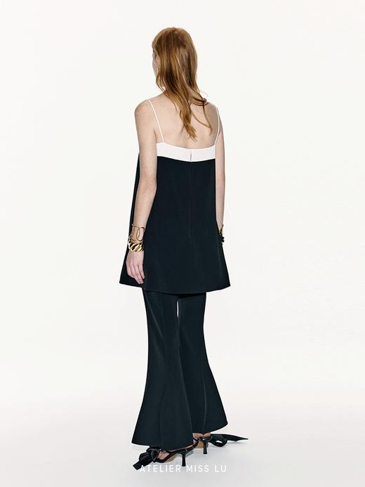 【几何造云】撞色水流线条环绕吊带连衣裙 商品图3