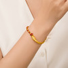 【福利拼团】灵蛇献瑞系列 黄金蛇镯手链 足金生肖蛇半镯半链手链气质女士礼物MEMORA诗普琳HBE09301、HBE09302（线上专供） 商品缩略图10