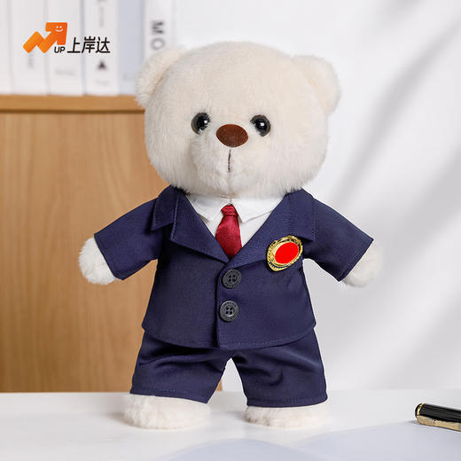 【实付满199送钥匙扣】【检察官站姿熊】可定制创意毛绒职业小熊公仔儿童玩具服装可脱送礼礼物 商品图5