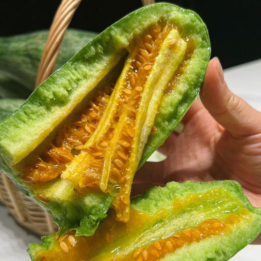 「头茬甜瓜」山东羊角蜜甜瓜 净重3-4.5斤普箱装 个大饱满 甜蜜多汁 清脆可口 现摘现发 新鲜水果 商品图9
