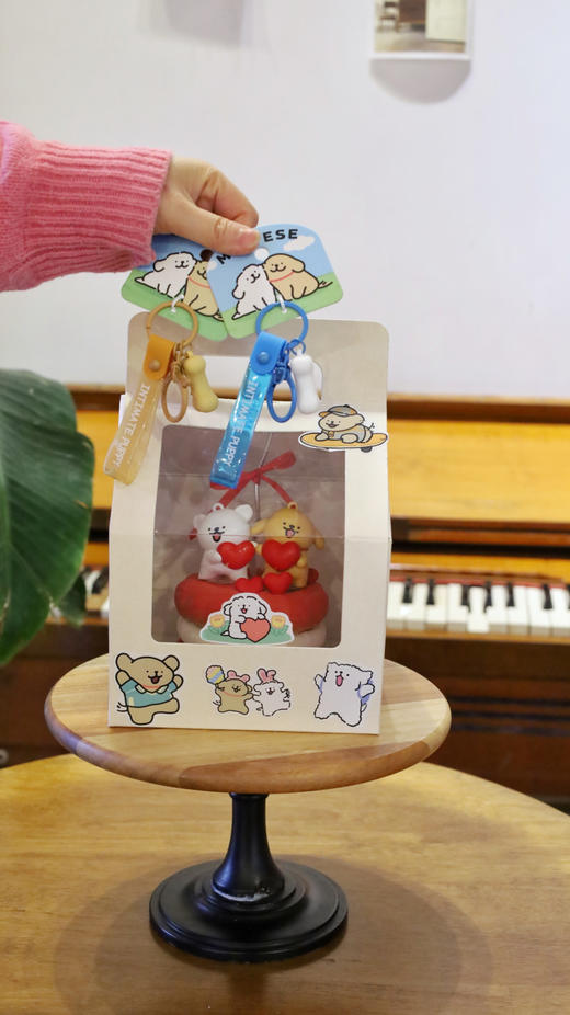 爱心线条小狗饼干慕斯 商品图2