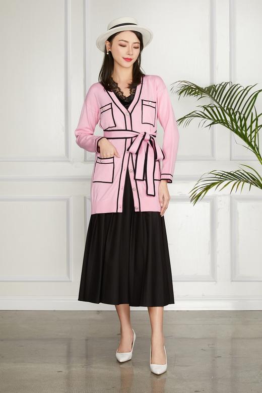 Le Malene 经典时尚粉色针织外套 11559 商品图1