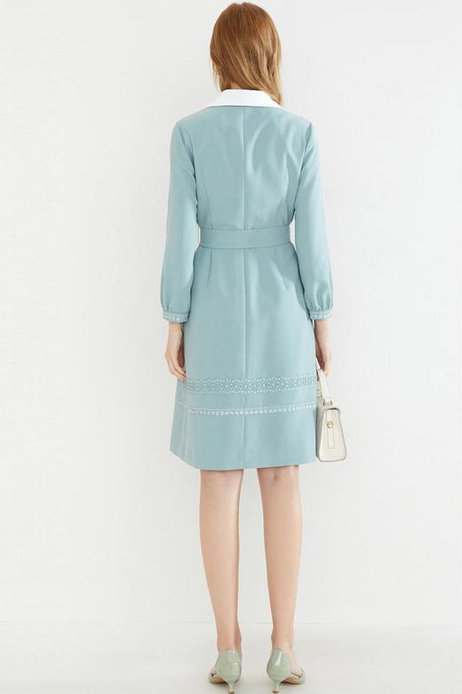 YINER音儿 西装领蕾丝花边腰带连衣裙 11578 商品图2