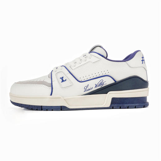 真皮L家trainer新款潮牌板鞋男女轻奢牛仔黑潮流休闲鞋子 商品图7