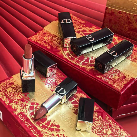 迪奥蛇年限定口红五件套丨蓝金烈焰口红小样五件套 1.5g*5支 商品图2