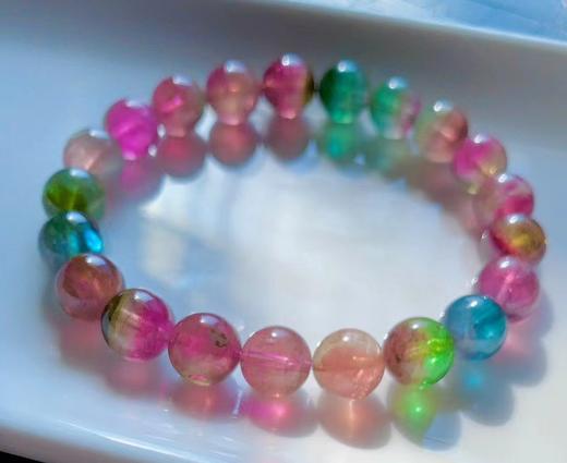 9mm-10mm单圈西瓜碧玺手串 商品图3