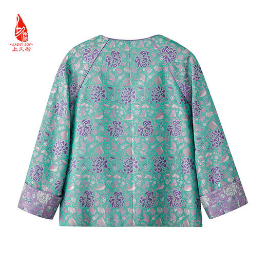SAINTJOY/上久楷宋锦外套 复古 中国风 女士上衣 万字地缠枝牡丹 CY1024207029 商品图1