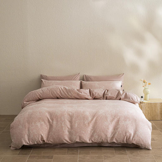 【宝藏睡感】全棉A类纯棉纱布四件套三层纱布色织提花+斜纹全棉 双人床儿童床学生床三件套 商品图4