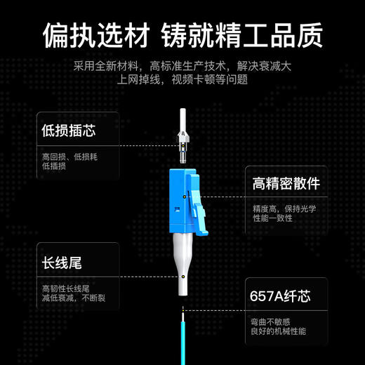 热销@ 12芯sc束状尾纤单模尾纤LC/FC/SC/ST 12芯束装单模光纤跳线lc束状终端盒配线架内部熔接纤线 商品图2