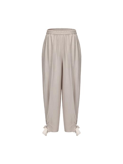 【银河护卫队】蝴蝶结点缀收口醋酸锥形裤 商品图4