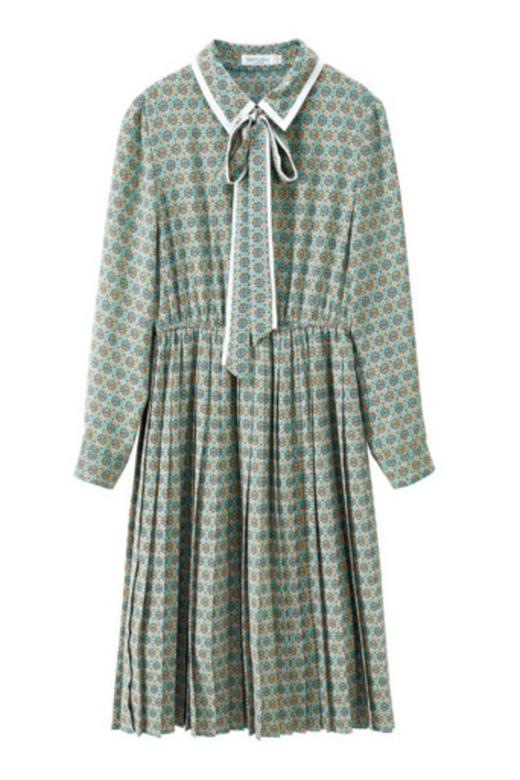 SENTUBILA尚都比拉 飘逸绑带压褶碎花连衣裙 11631 商品图3