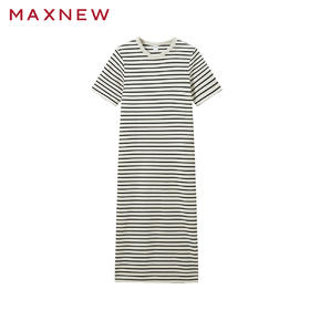 【裙装】经典圆领条纹连衣裙 1P1225303