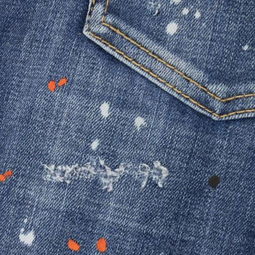 DSQUARED2 女士 Traveller  徽标标签简约休闲牛仔裤 深蓝色 S75LB1010 S30664 470 商品图3