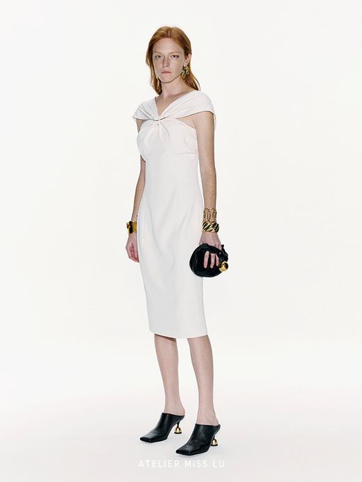 【冰雪舞会】金属圆环拼接设计修身连衣裙 商品图3