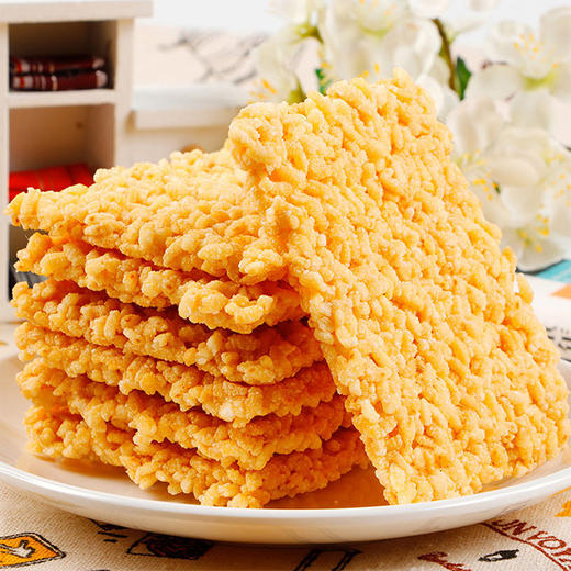 【味滋源】糯米锅巴 蟹黄咸味辣味牛肉味 糯米香辣锅巴 安徽特产小包装休闲零食品 商品图1